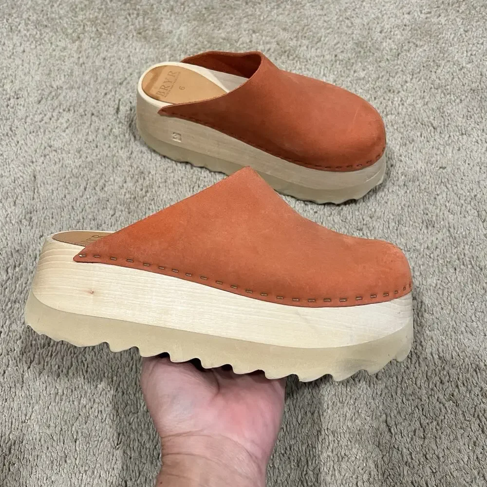 Bryr Orange Clogs - Picture 1 of 6